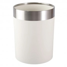 Bote de basura de plástico Namaro Design® color blanco