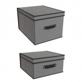 Set de cajas organizadoras Namaro Design® Tokyo color gris oscuro